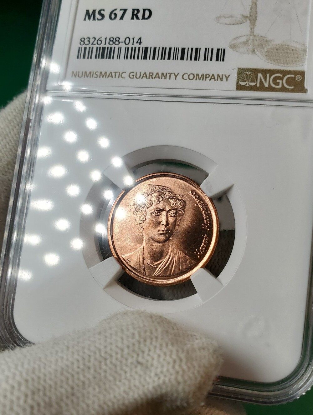 1990 greece 2 drachmes ngc ms 67 rd - manto mavrogenous heroine - blazing mint